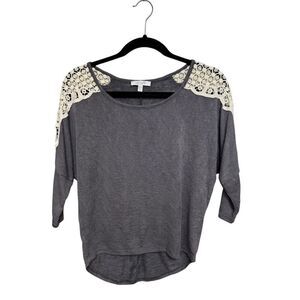 Delia's Grey Pullover Blouse Size Small